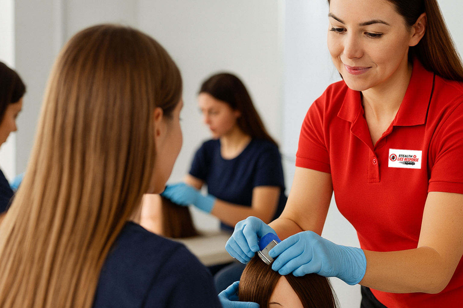 Schedule a lice and nit screening today! At home lice and nit screening